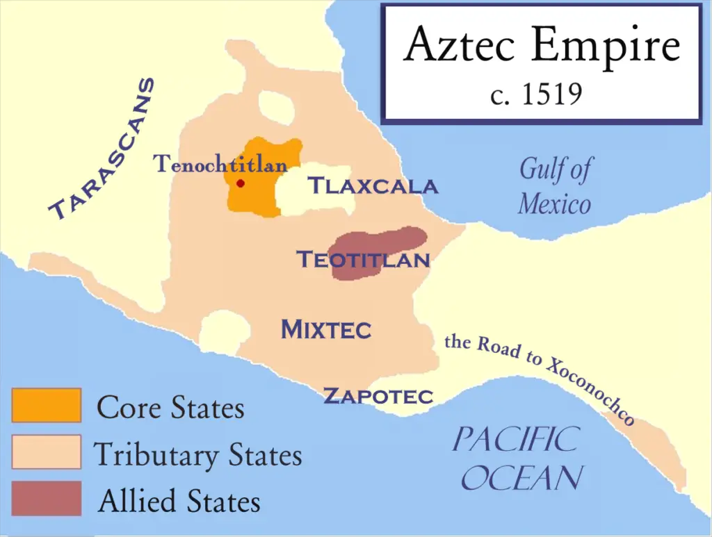 Aztec Empire Map